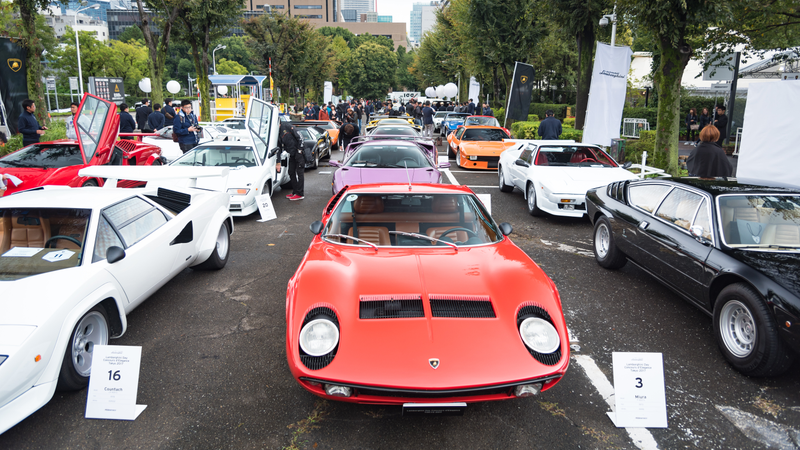 Illustration for article titled Japan's Lamborghini Day Is Delightfully Colorful